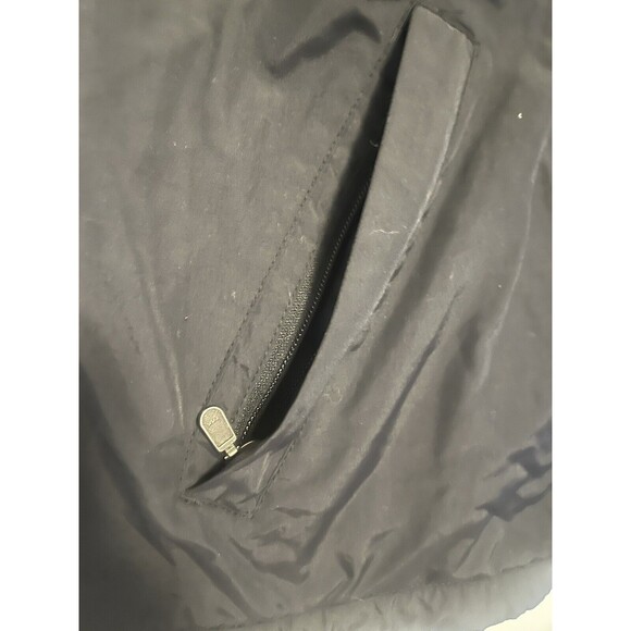 Eddie Bauer Black Fleece Lined Nylon Windbreaker Rain Jacket Coat Men's Large L - Picture 5 of 10